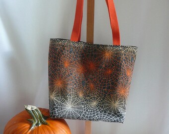 Halloween Spiderweb fabric purse