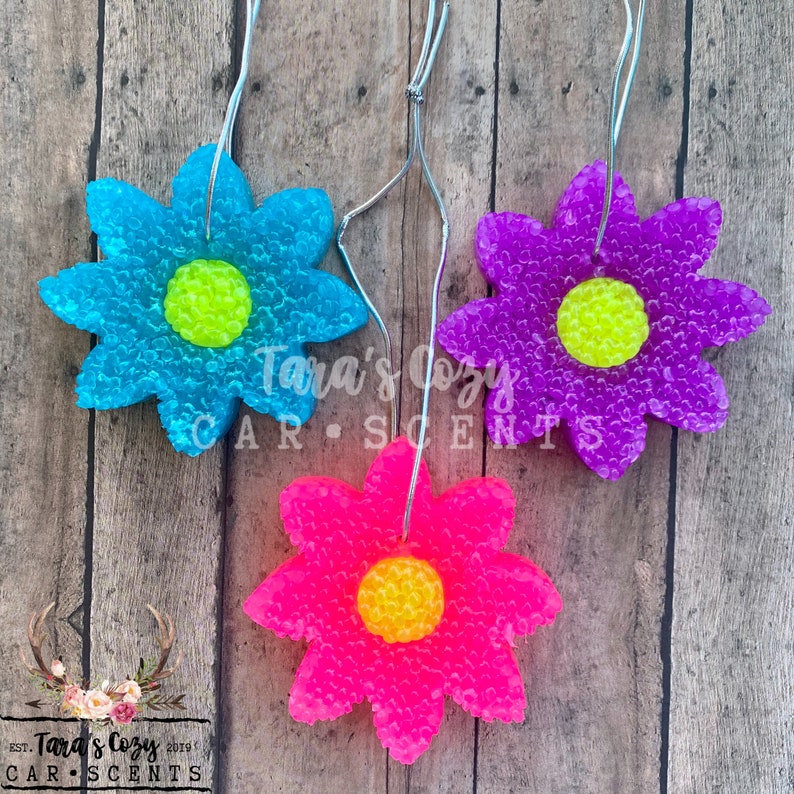 Daisy Flower Car Scent Car Freshie Aroma Bead Air Freshener Etsy