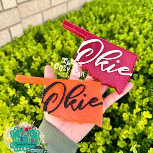 Okie Oklahoma Car Freshie, Car Scent, Car Freshie, Aroma Bead Air Freshener