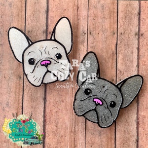 Large French Bulldog Car Freshie, Car Scent, Air Freshener