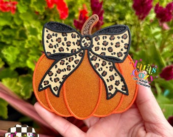 Pumpkin with Bow &/or Matching Vents Set Car Freshie, Air Freshener, Car Scent