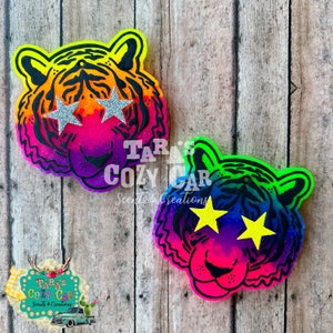 Tiger with Star Eyes Car Freshie, Car Scent, Air Freshener