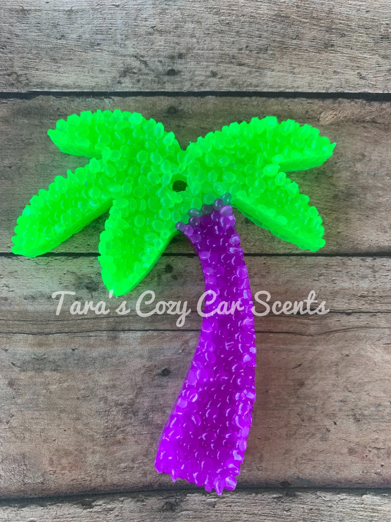 Palm Tree Car Scent Car Freshie Aroma Bead Air Freshener Etsy