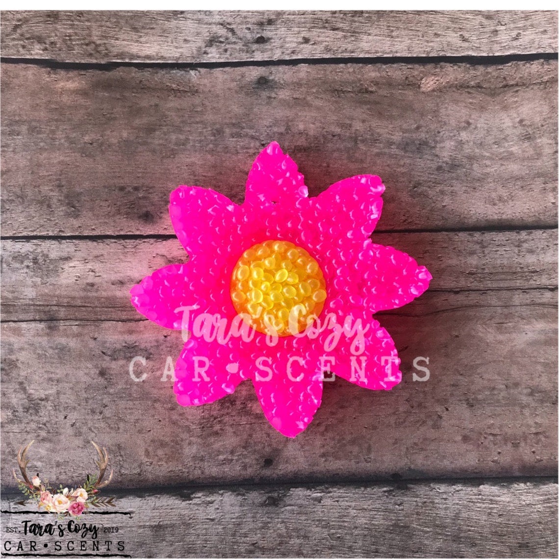 Daisy Flower Car Scent Car Freshie Aroma Bead Air Freshener Etsy