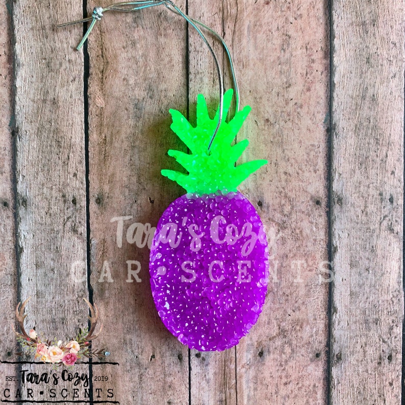 Pineapple Car Scent Car Freshie Aroma Bead Air Freshener Etsy