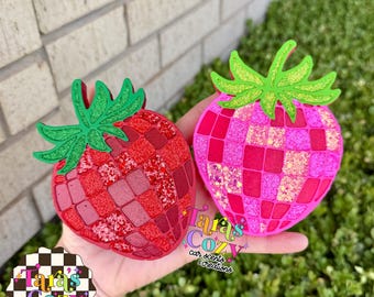 Disco Strawberry Car Freshie, Car Scent, Air Freshener