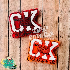 OK Oklahoma Car Freshie, Car Scent, Car Freshie, Aroma Bead Air Freshener
