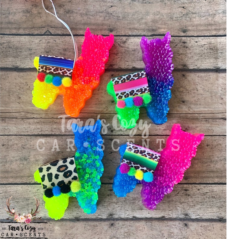 Llama Car Scent Car Freshie Aroma Bead Air Freshener Etsy