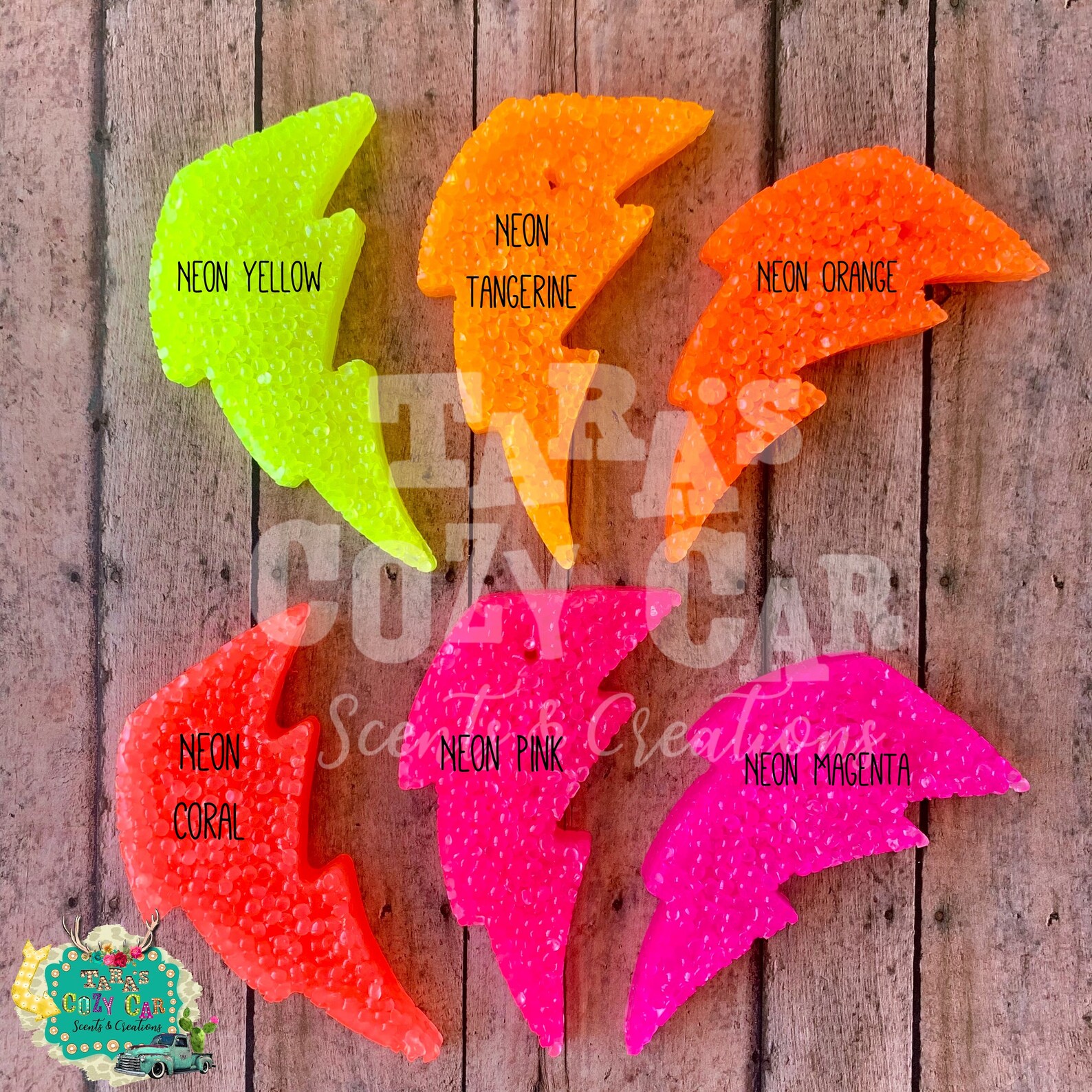 Lightning Bolt Car Freshie Car Scent Air Freshener Car Etsy