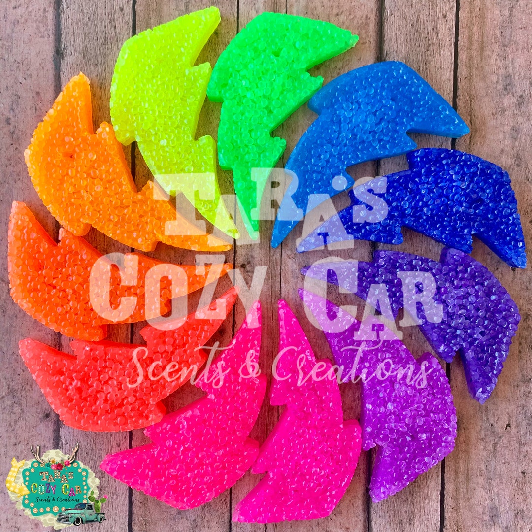 Lightning Bolt Car Freshie, Car Scent, Air Freshener, Car Smellie, Car