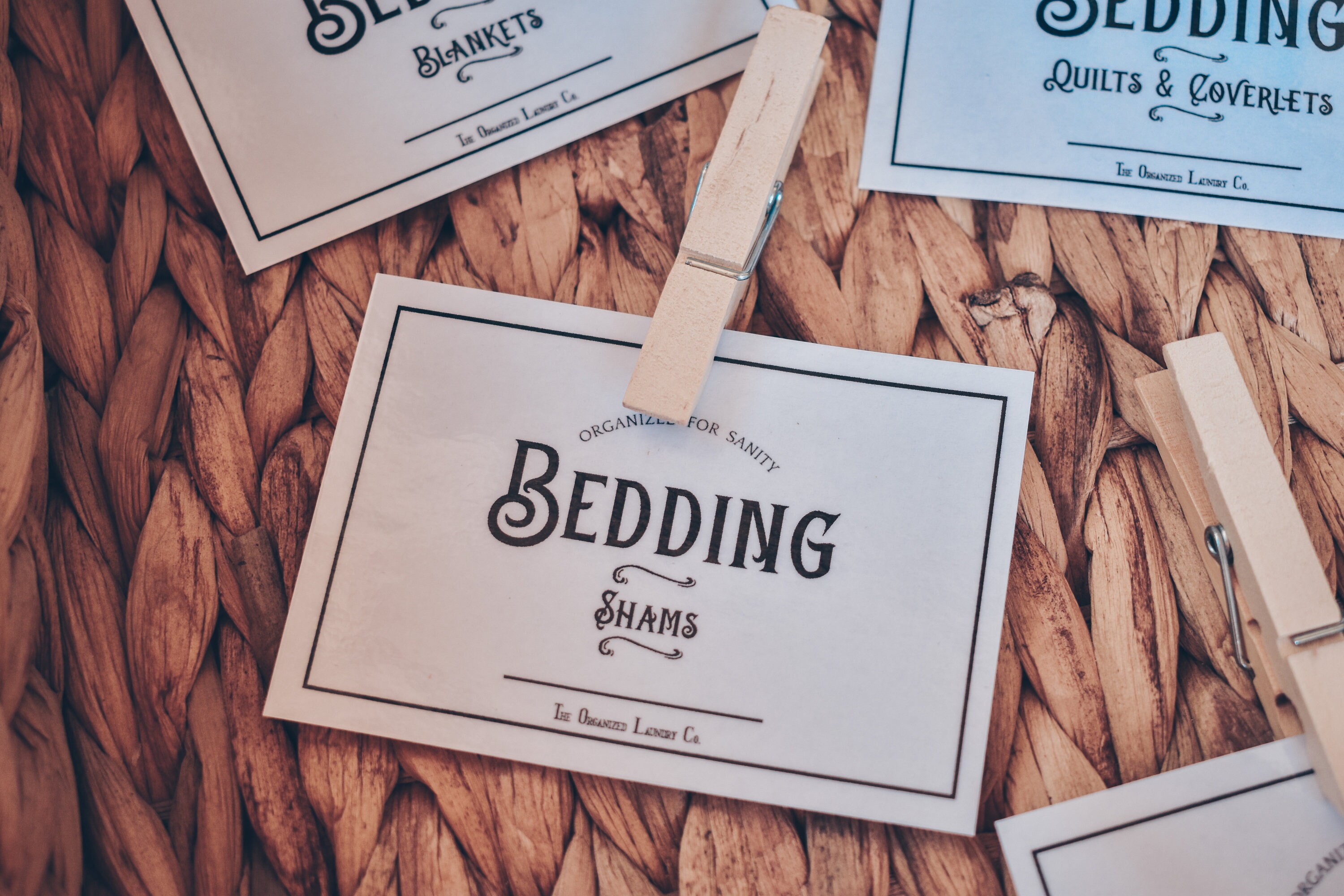 BEDDING2 Pillowcase Labels Home Organization Storage Dyi Etsy España