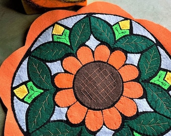 Mantel de fieltro con revestimiento de vidrio