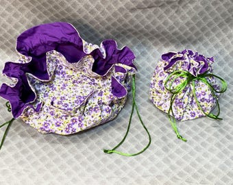 Bolsa de joyería morada