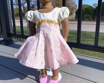 Light PInk and Gold Dress