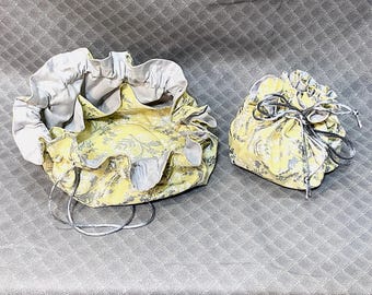 Bolsa de joyería amarilla