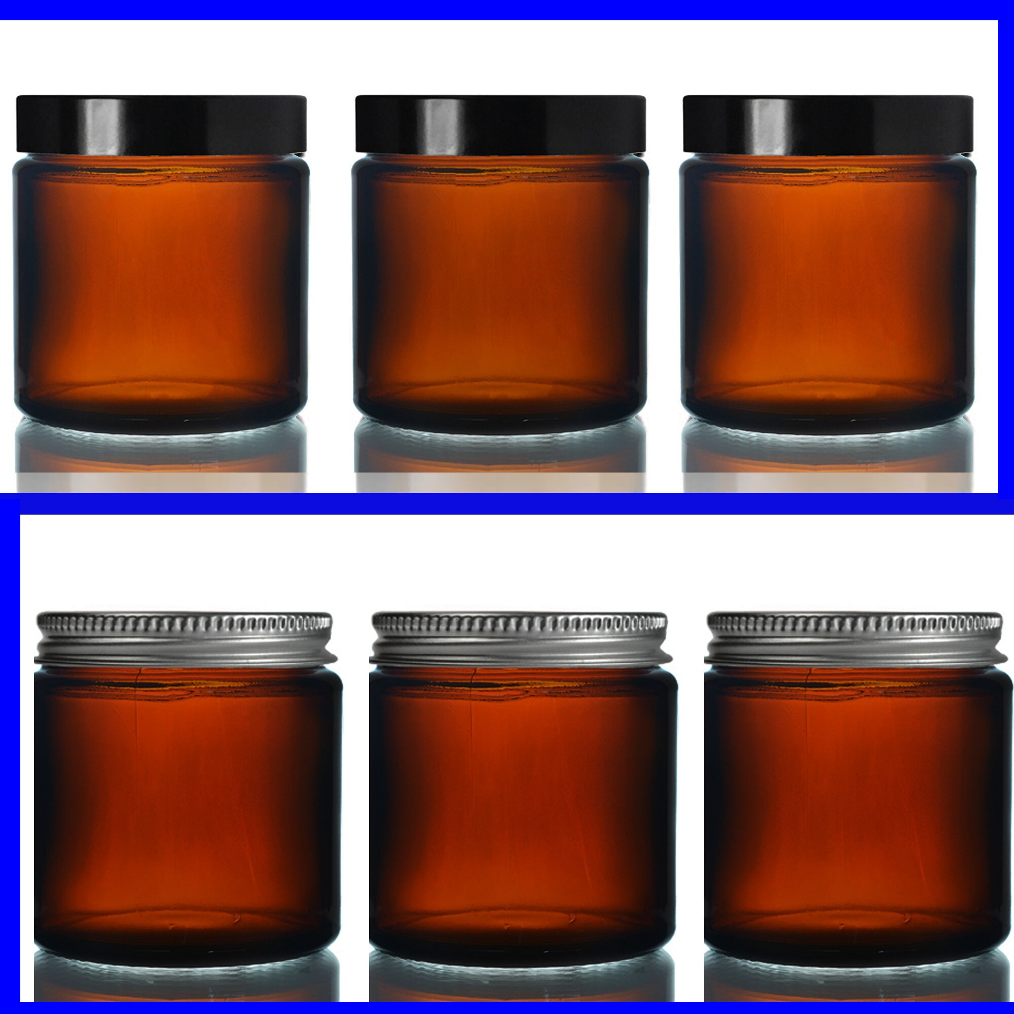 60ml Amber Glass Jar Bottles for Aromatherapy Cream Ointment Etsy UK