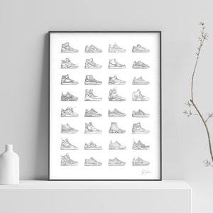 5-Minute Sneaker Sketch Collection Poster