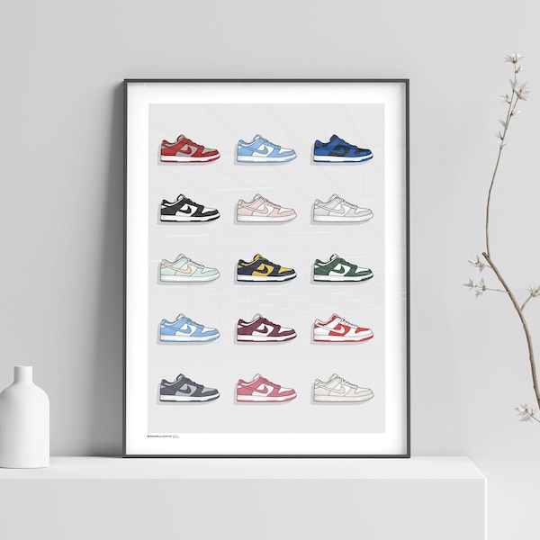 Nike Dunk Low collectieposter uit 2021