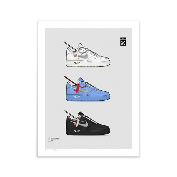 Off-white X Nike Air Force 1 'AF100' Collection Poster -  Denmark