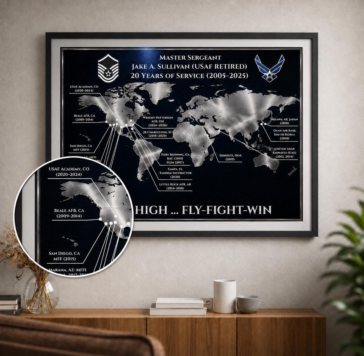 Air Force Frame - Etsy