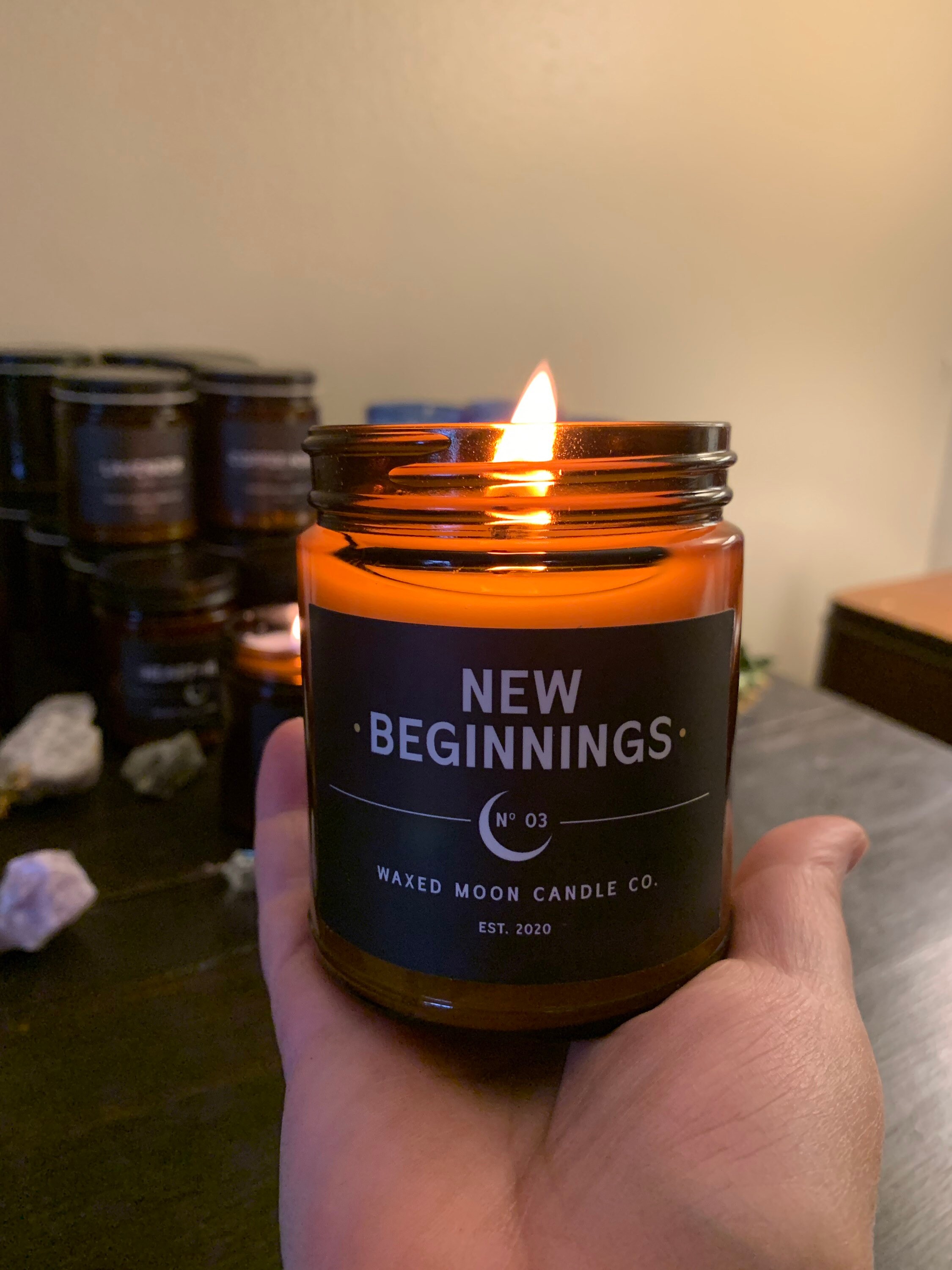 New Beginnings Candle / Vela de limpieza / Amber Soy Candle / Etsy