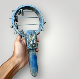 Gorgeous Sistrum of Goddess Sekhmet Musical Instrument Great Sound Amazing Shakhlila gift Made in Egypt