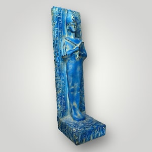Reborn Osiris Statue large relief heavy stone pharaonic sculpture with the inscription of Horus Twin Flame Bringer Made in Egypt