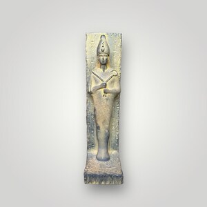 Egyptian God Osiris statue Unique Osiris figurine large Stela relief heavy pharaonic Sculpture With inscription Horus Made in Egypt