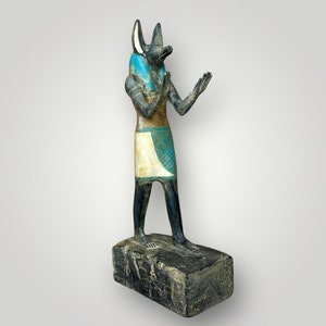 Unique statue Anubis God of Death Sculpture Anubis statue of Ancient Egyptian underworld God Anubis figurine God of afterlife Made In Egypt