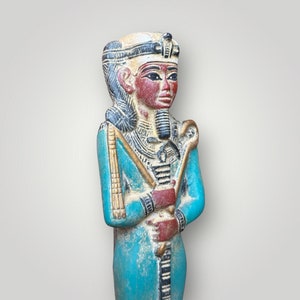 Unique statue of Khonsu Ancient Egyptian Khonsu God of the moon green stone Khonsu sculpture Khonsu figurine pharaonic statue Made in Egypt