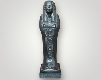 Favolosa statua dell'antico Egitto Ushabti fatta a mano, realizzata in Egitto