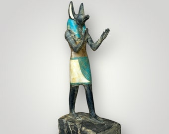 Unique statue Anubis God of Death Sculpture Anubis statue of Ancient Egyptian underworld God Anubis figurine God of afterlife Made In Egypt