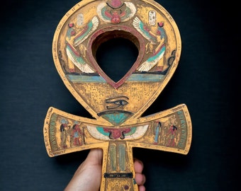 【エジプト現地購入・レア】アンク十字（生命の鍵）☥ インテリア／お守りにも アンク。生命の鍵、ファラオの十字架、エジプトの十字架
