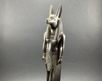 Unique statue Anubis God of Death Sculpture Anubis statue of Ancient Egyptian underworld God Anubis figurine God of afterlife Made In Egypt