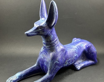 Egyptian Anubis Jackal God of Afterlife God of Mummification Egyptian Anubis statue Unique Egyptian god Anubis sculpture Made In Egypt
