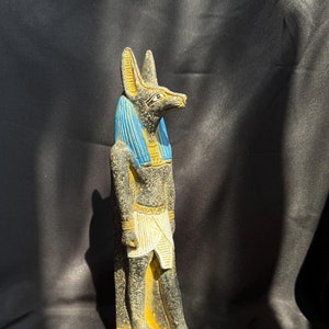 Rare Anubis Statue Unique Anubis Goddess of afterlife and mummification God Anubis figurine Anubis sculpture Personalized Gift Made In Egypt