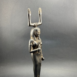 Unique Statue Hathor Egyptian Goddess of Love and Joy Hathor figurine Hathor sculpture Egyptian Hathor decorative sculpture Made in Egypt