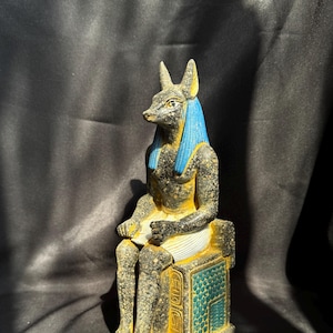 Egyptian Anubis Goddess of afterlife and mummification God Anubis figurine Anubis sculpture Unique Anubis Statue Home Decor Made In Egypt