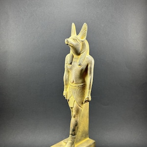 Unique statue Anubis God of Death Sculpture Anubis statue of Ancient Egyptian underworld God Anubis figurine God of afterlife Made In Egypt