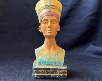 黄金の青いネフェルティティ胸像｜エジプト女王のミニ像｜エジプト製