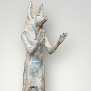 Anubis Praying Ancient Egyptian Statue Handmade Anubis Figurine Spiritual Home Decor Egyptian Mythology Sculpture Anubis God of Afterlife
