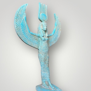 Maat - Egyptian Goddess Maat with Open Wings Statue Goddess of truth, justice, protection, and order in the universe - Made in Egypt