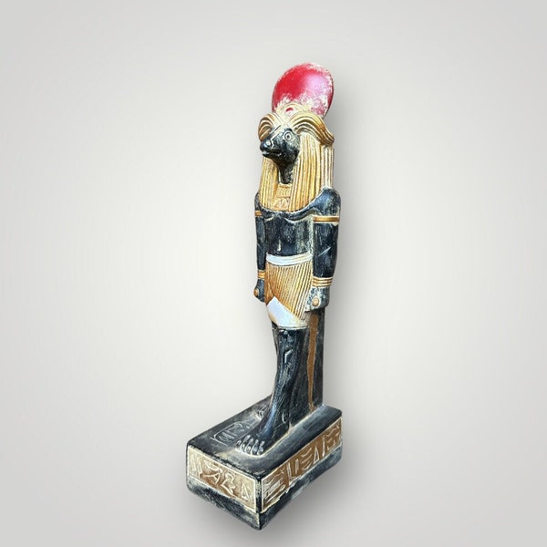 A Handcrafted Khnum Fabulous statue of Ancient Egyptian God Khnum the God of Creation Made in Egypt