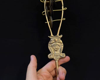 Hathor Sistrum Goddess Sacred Musical Instrument of Ancient Egypt Stainless vintage Sistrum Symbol of Luck Made In Egypt