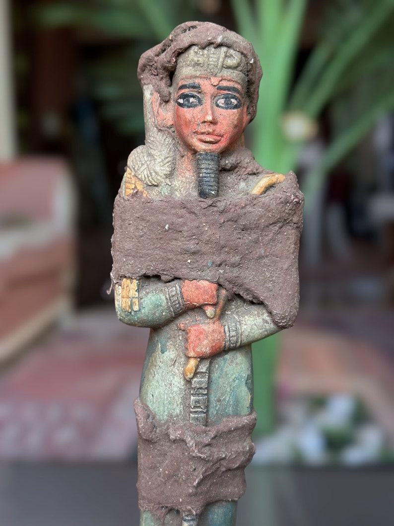 Ancient Egyptian Statue of Khonsu God of the Moon With Grave Etsy