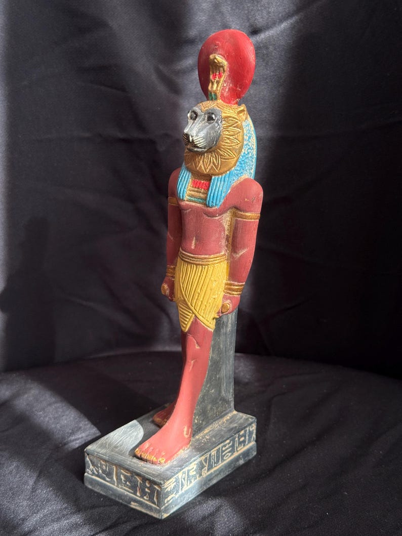 Statue of Goddess Sekhmet Standing Handcrafted Heavy Stone Sculpture ...