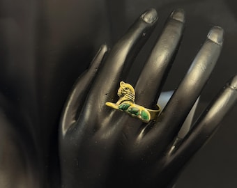 Unique Timeless Elegance Inspired by Ancient Egypt Sphinx Ring Mythical Creature Jewelry Ancient Egypt Mythology Medallion Made In Egypt