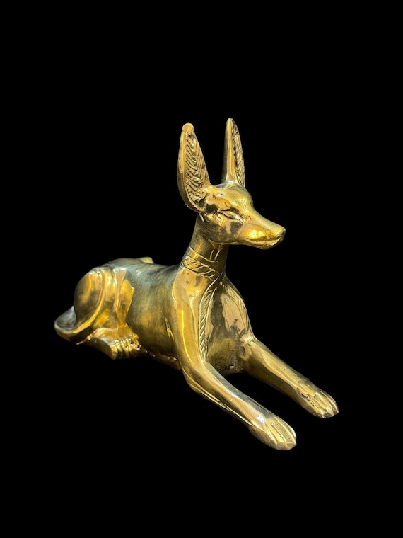 ユニークなアヌビス像、エジプトのジャッカル神の置物、古代神話の装飾