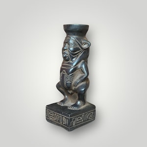 Egyptian God Bes statue Handcrafted God of Joy and Happiness Bes sculpture God Bes household deity figurine Egyptian god Made in Egypt.