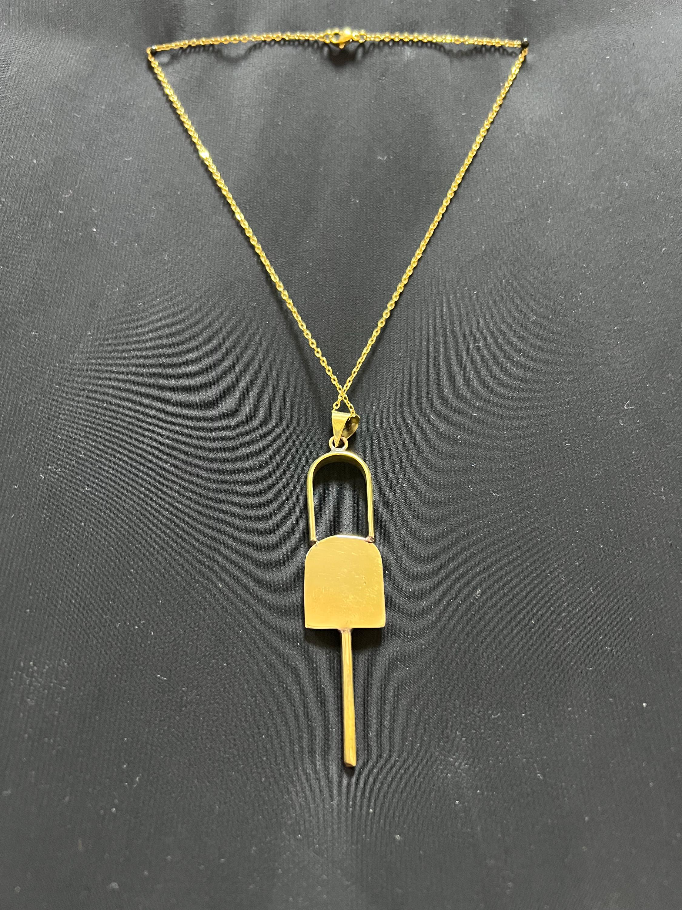 黄金のファラオの笏ネックレス | ミニマリストなツタンカーメン王の